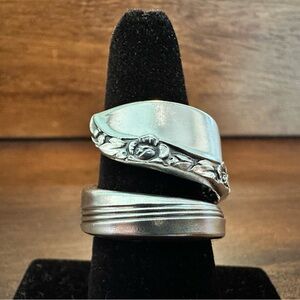 Silverware Floral Ring
